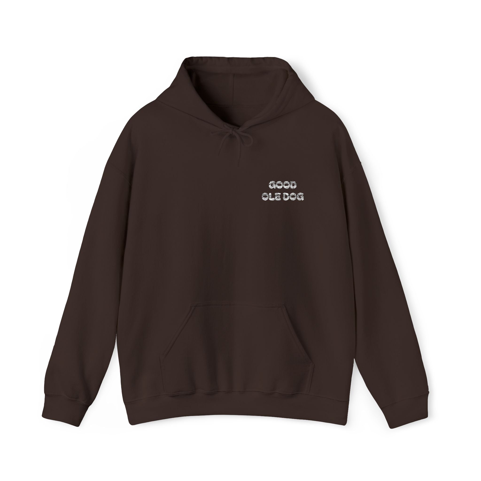 Embroidered Logo Hoodie - Brown