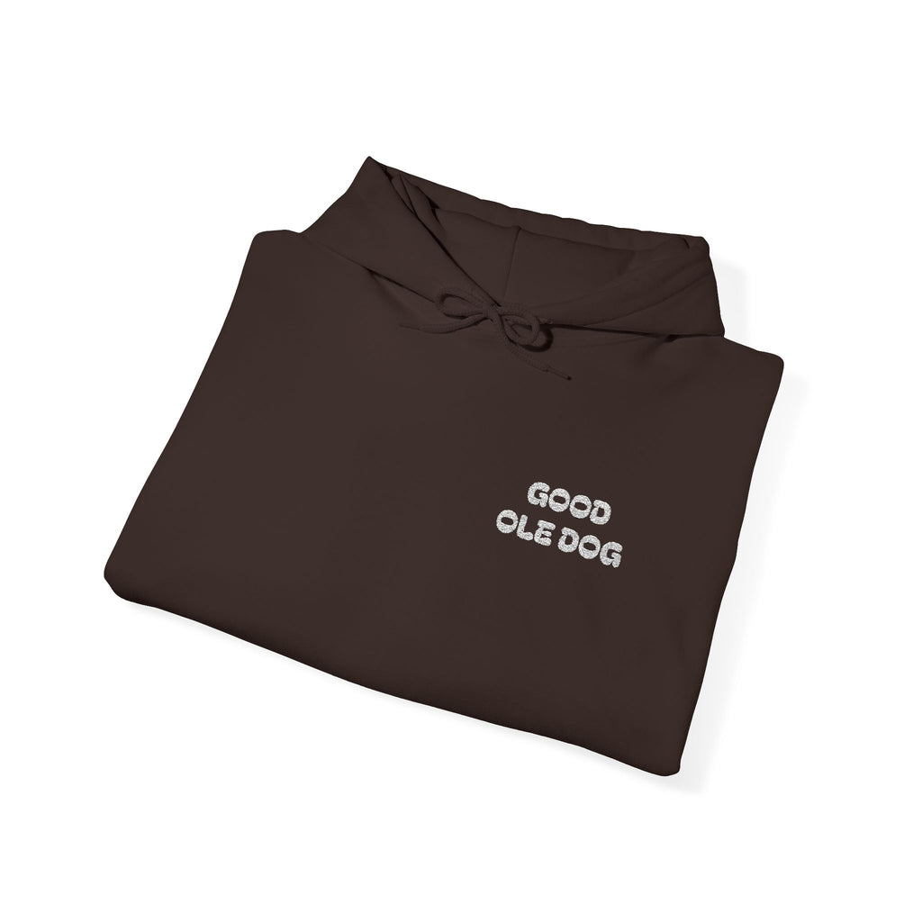 Embroidered Logo Hoodie - Brown